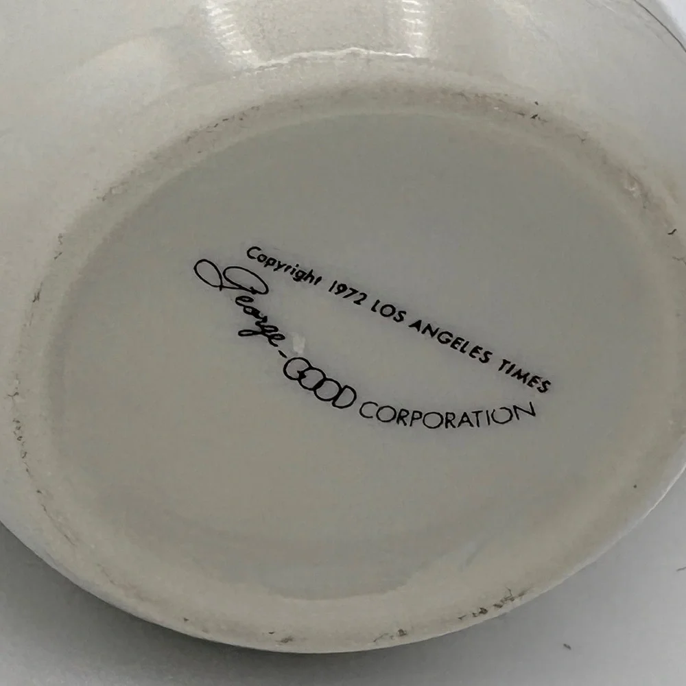 Vintage Love Is... 1972 Whimsical Ceramic Cartoon Mugs - (Set of 2)
